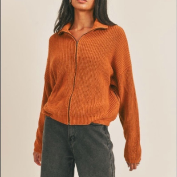 Sage The Label Sophie Sweater Zip Up Size Small - Picture 6 of 6